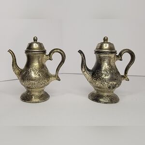 Vintage Silver Plated Salt and Pepper Shakers